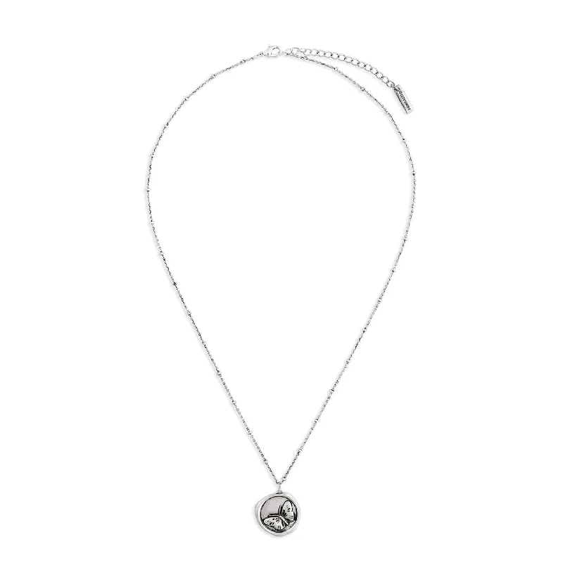 silver necklaces for women -Demdaco Dear You Necklace With Courage Charm, 17.5"