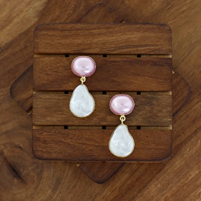 elegant earrings for women -Gaila Pearl + Baroque Earring