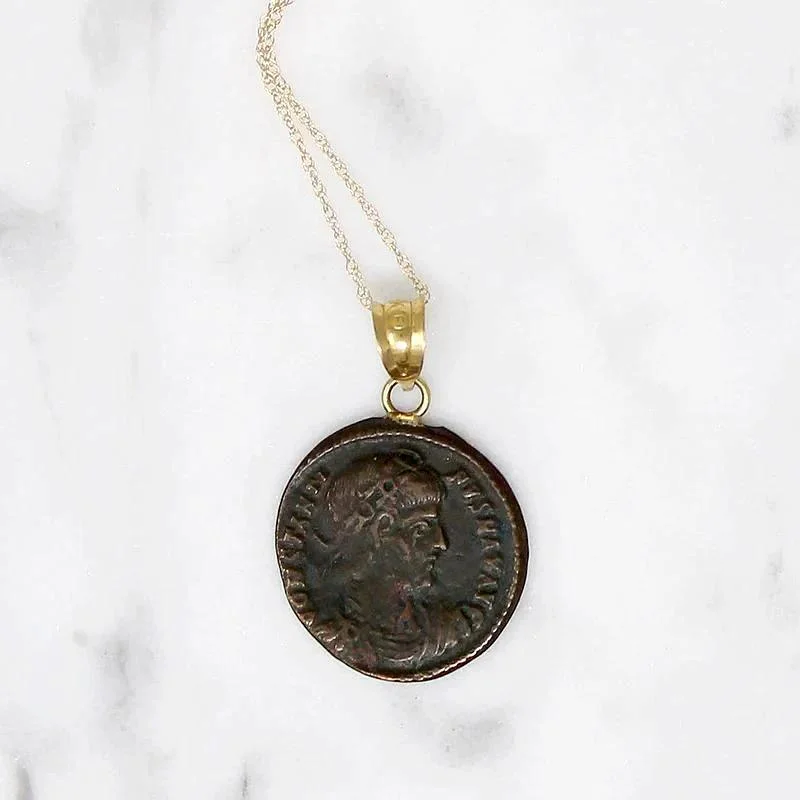 cute necklaces for women -"CONSTANTINVS MAX AVG" Ancient Roman Coin Pendant