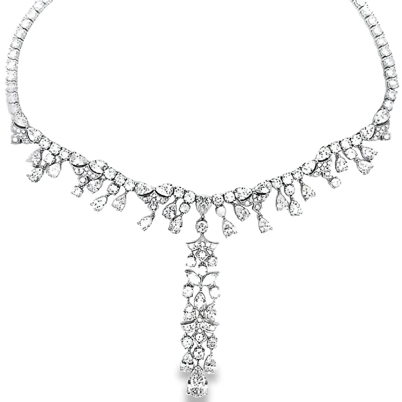 choker necklaces for women -Magnificent Diamond Drop Dinner Necklace