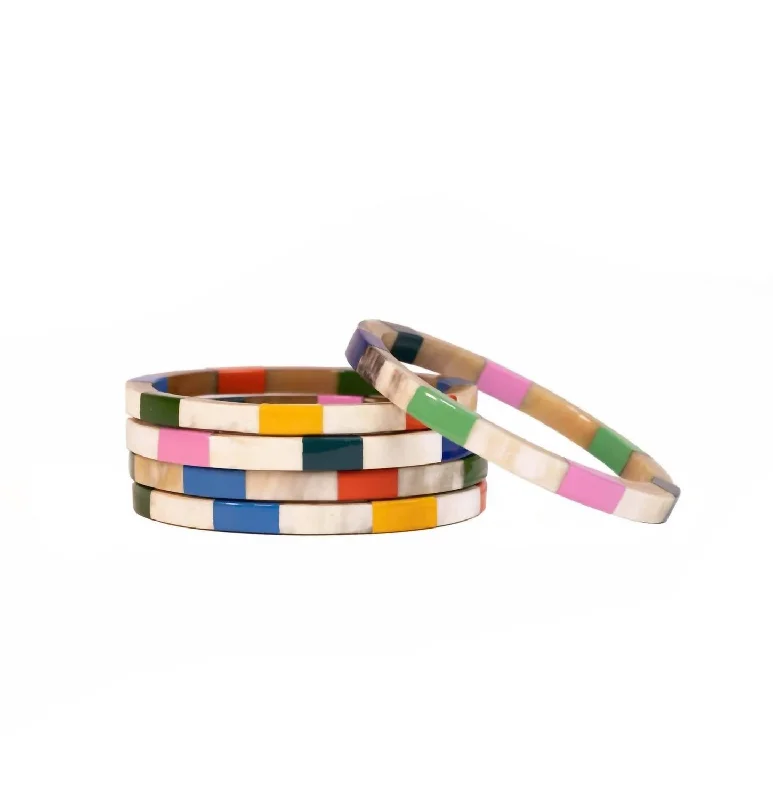 luxury rings for women -Tile Bangle Set In Watercolor