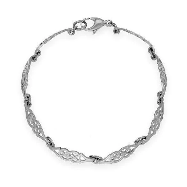 elegant rings for women -Silver Celtic Bracelet - BL167