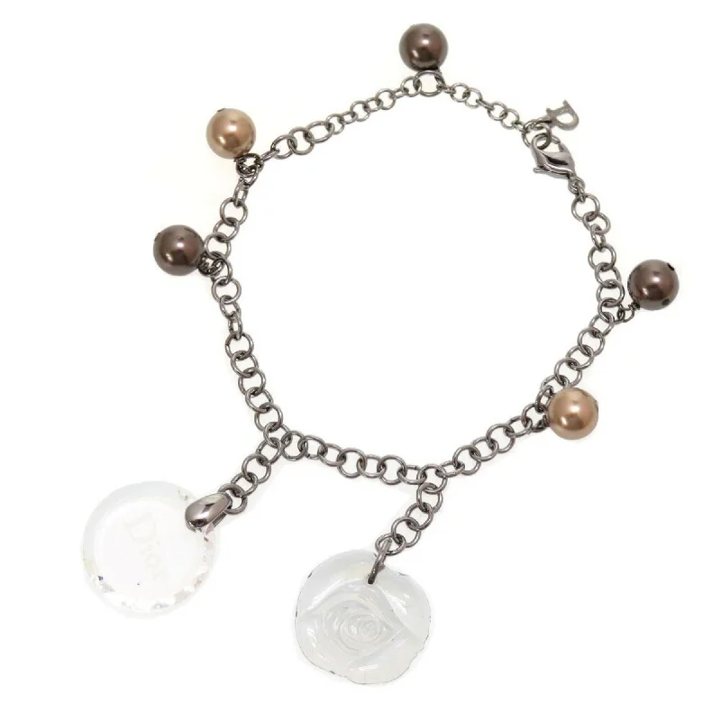 elegant crystal bracelets for women -Christian Dior  Metal Charm Bracelet (Pre-Owned)