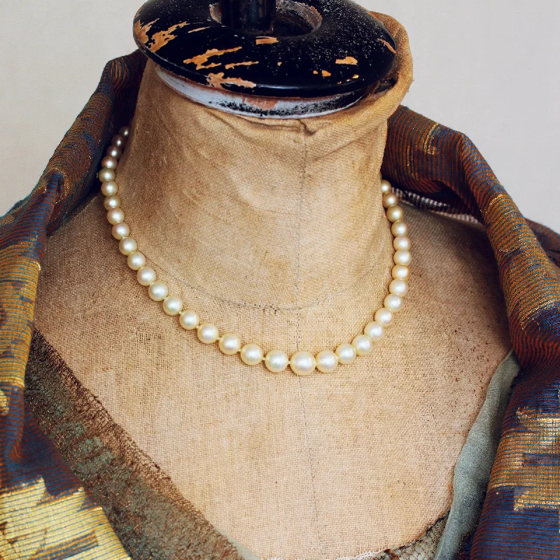 bohemian necklaces for women -Lovely Quality Vintage Faux Pearl Necklace