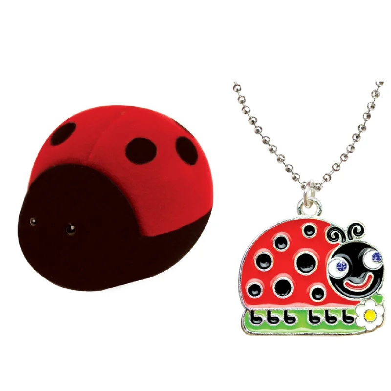 handcrafted necklaces for women -Kids Ladybug Necklace