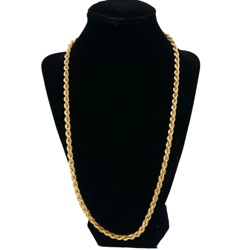 birthday gift necklaces for women -18K Gold Rope Necklace