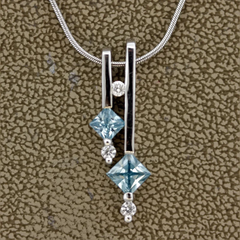 sparkling necklaces for women -Zircon Diamond Gold Pendant