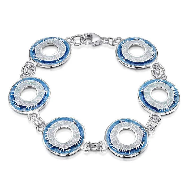 statement rings for women -Skyran Sterling Silver Bracelet - EBL100