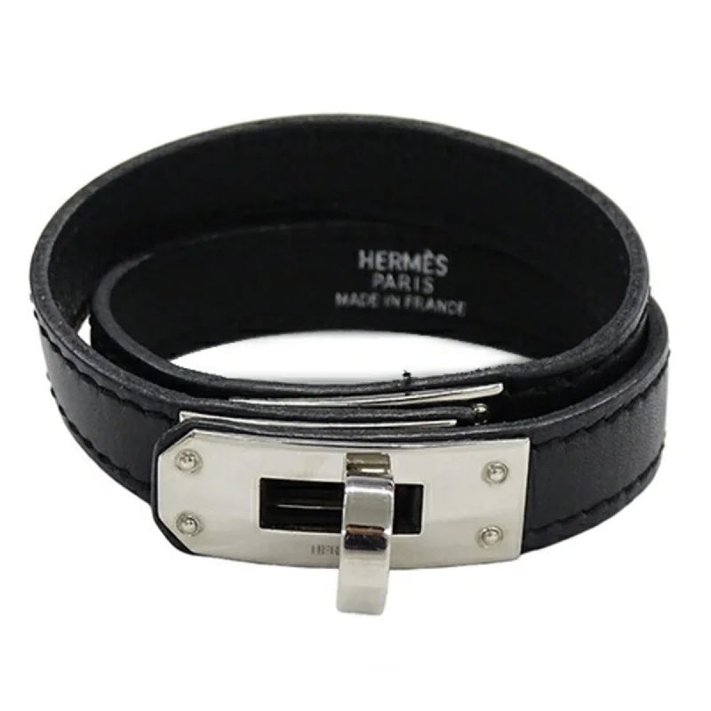 alternative wedding rings for women -Hermes  Leather Charm Bracelet (Pre-Owned)