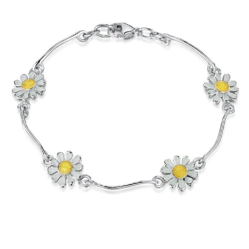 luxury diamond bangles -Daisies at Dawn Bracelet - EBLX234