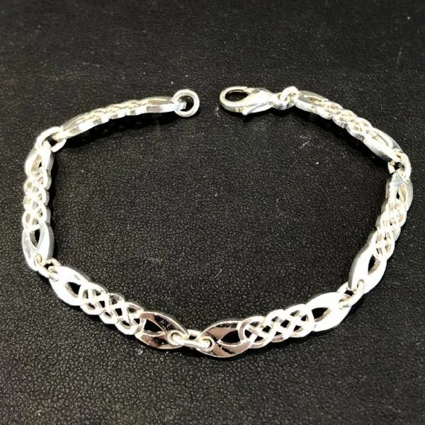 customized rings for women -Silver Celtic Bracelet - C66