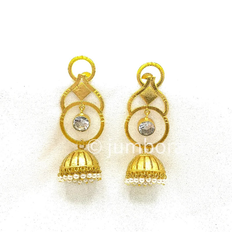 stud earrings for women -Artisan Amrapali Style Statement Jhumka Earring