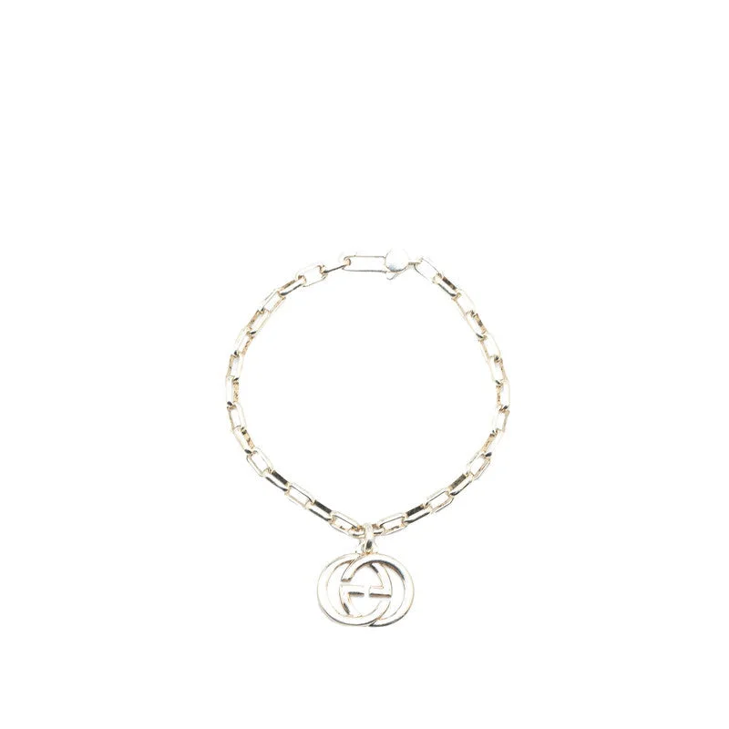 matching bracelet sets for women -Gucci Interlocking G Silver Chain Bracelet