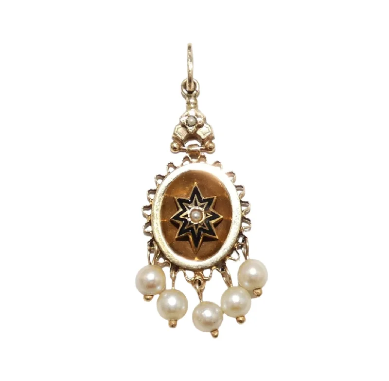 layered gold necklaces for women -14K Gold 8 Eight Point Star Pendant Necklace