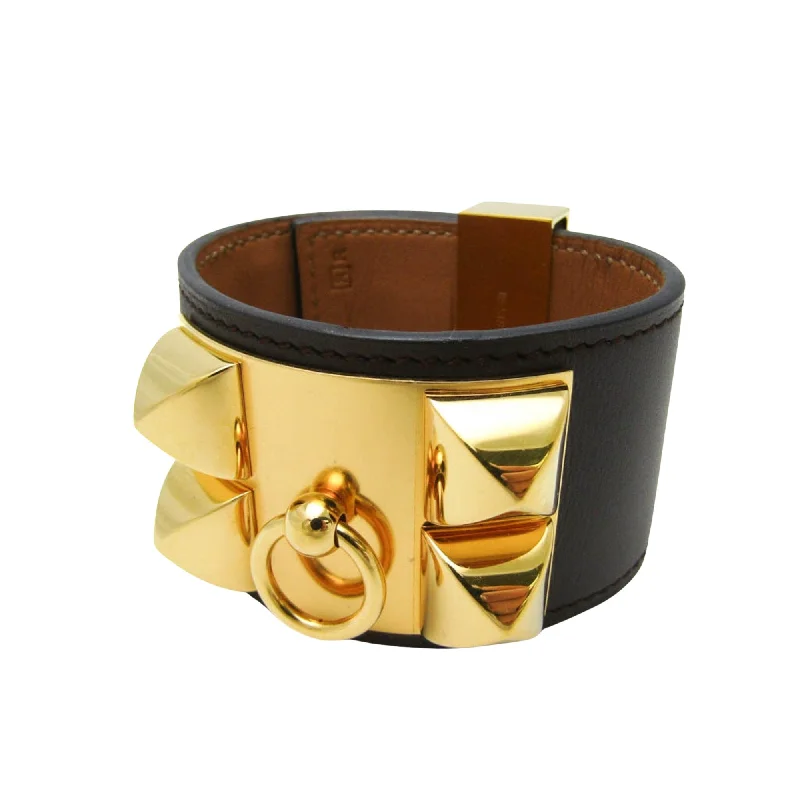 unique bangles for women -Hermès Collier De Chien  Leather Bracelet Jewelry (Pre-Owned)