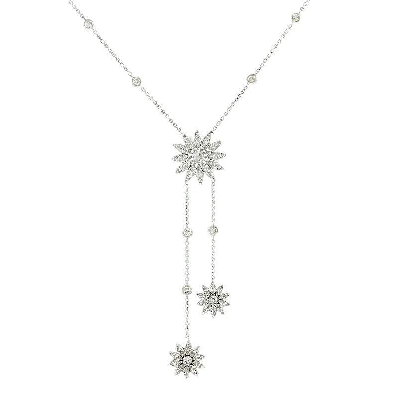 sparkling crystal necklaces for women -Sunflower Diamond by The Yard Gold Necklace