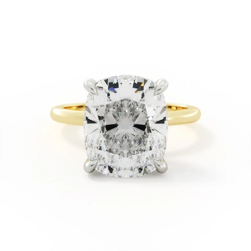 women’s solitaire engagement rings -Cushion Cut Diamond Solitaire Engagement Ring