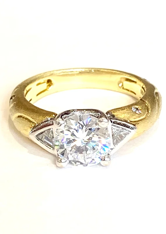 18k Yellow Gold Diamond Mounting