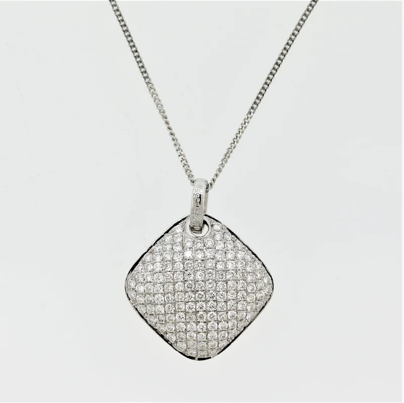 charm necklaces for women -Fine Diamond Micro-Pave Gold Pendant