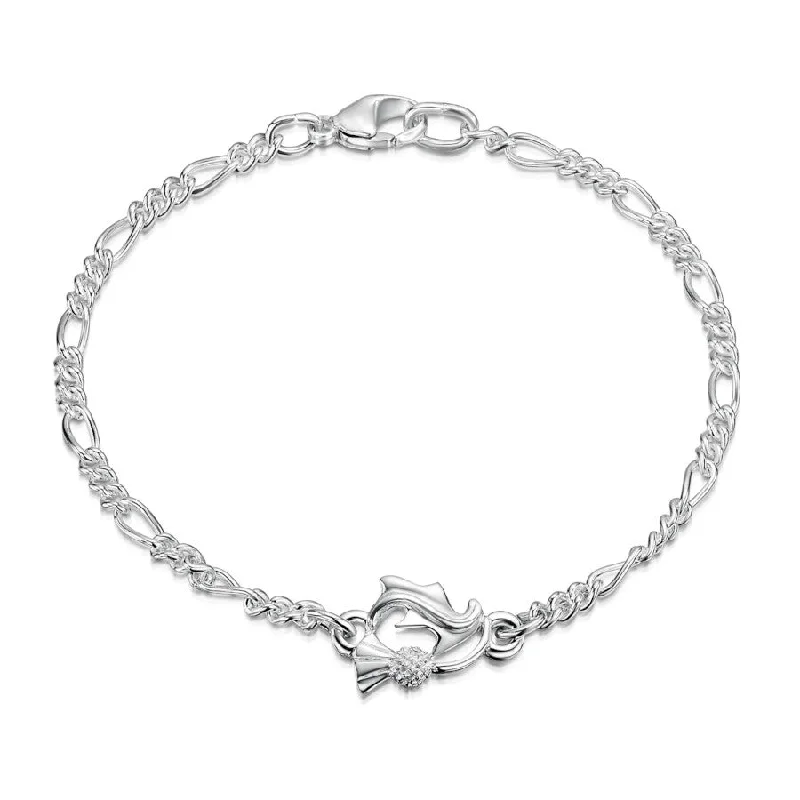 women’s tennis bracelets -Thistle Sterling Silver Bracelet - BL057