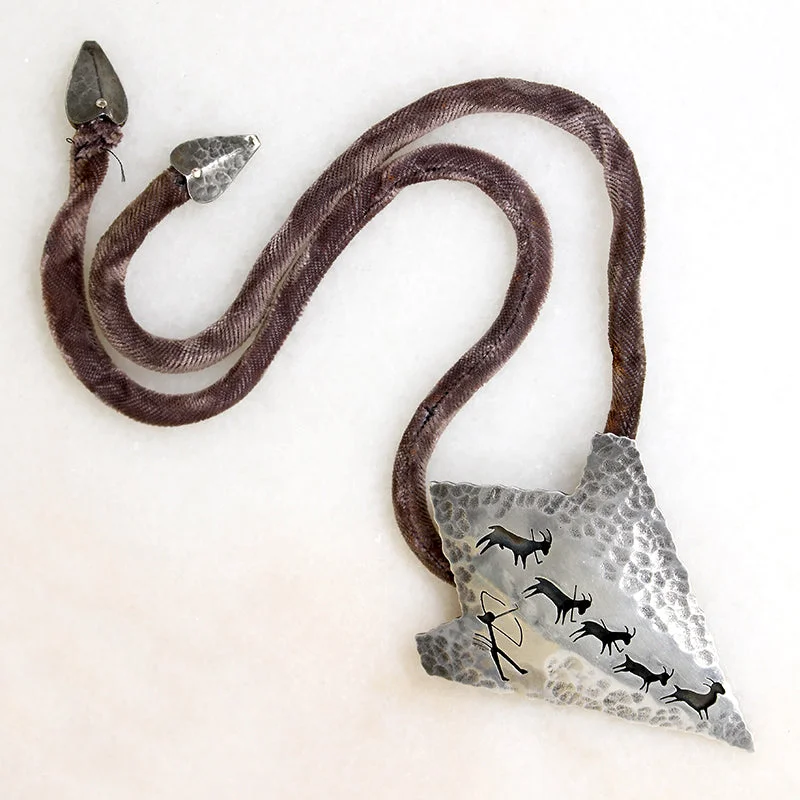 unique charm necklaces for women -Silver Arrowhead Necklace by Antonio Pineda