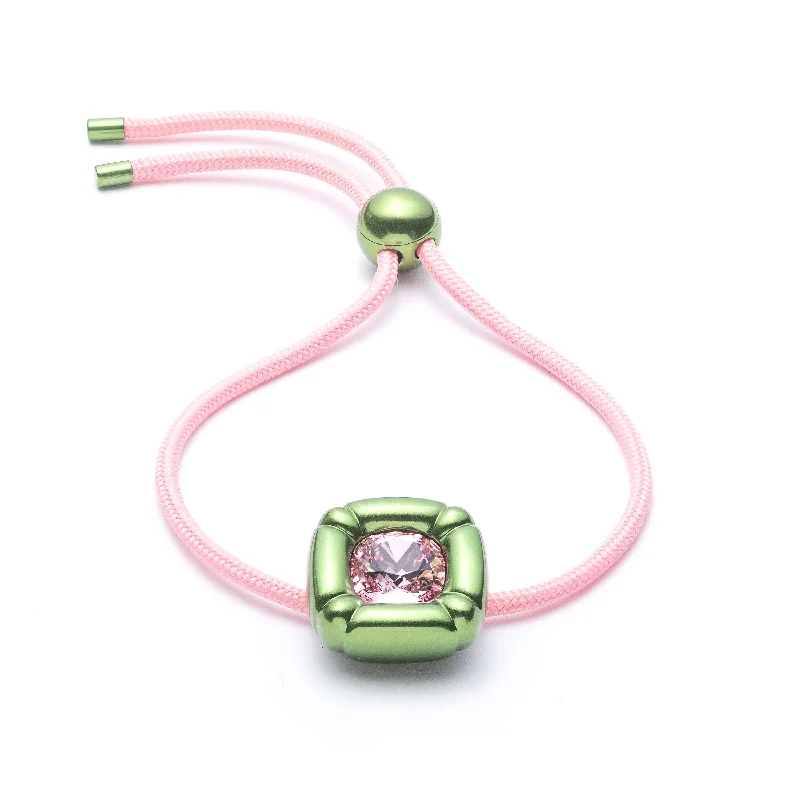 custom-designed rings for women -Swarovski Women's 5613643 Dulcis Pink Swarovski Crystal Bracelet