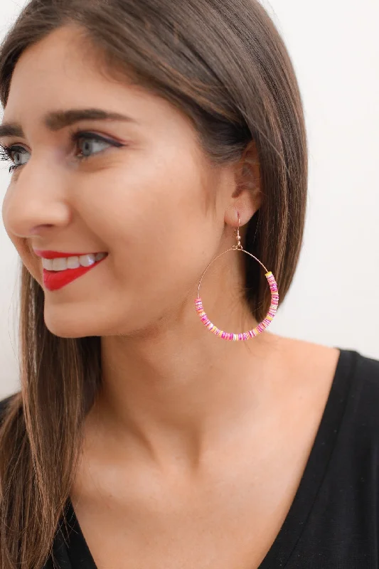 large hoop earrings for women -Summer Jams Hoop Earrings