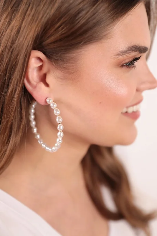 romantic earrings for women -True Classic Pearl Earrings