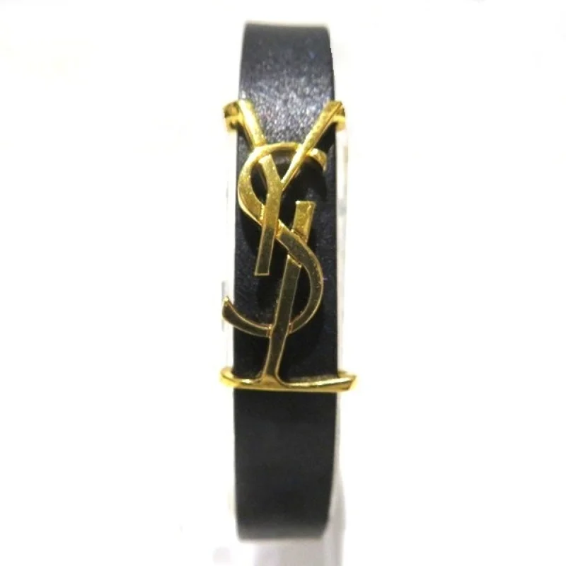 handmade rings for women -Yves Saint Laurent Leather Charm Bracelet (Pre-Owned)