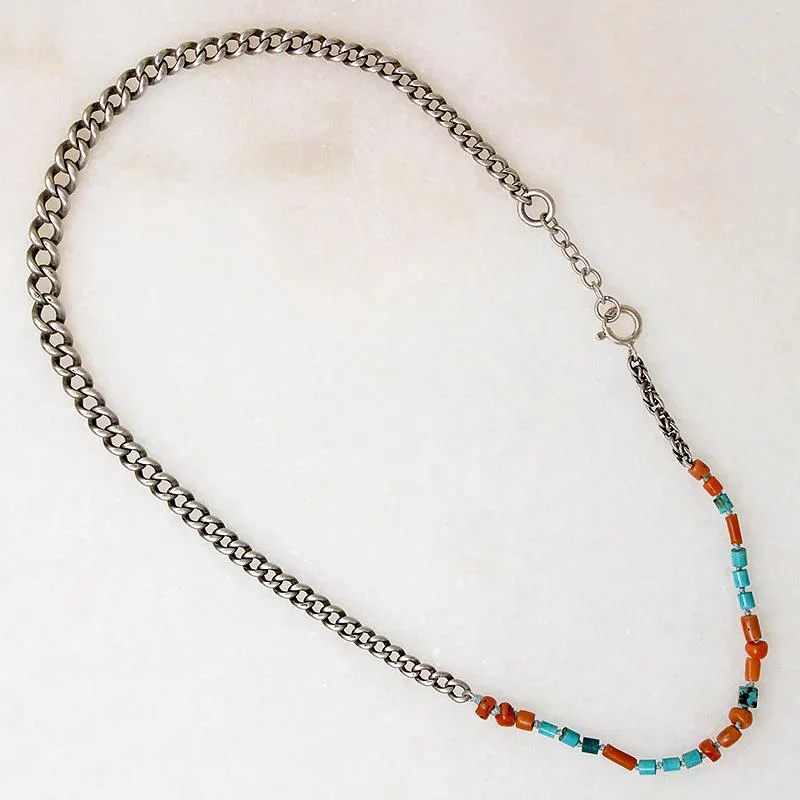 sophisticated necklaces for women -English Sterling & Colorful Bead Necklace by Ancient Influences