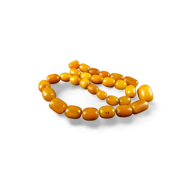 bridal shower necklaces for women -Magnificent Antique Natural Old Baltic Amber Bead Necklace