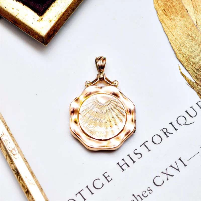 birthday gift necklaces for women -Antique 1920's Art Deco 9ct Gold Locket