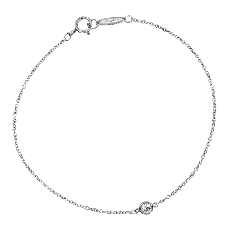 gold rings for women -Tiffany & Co Platinum Diamond Bracelet