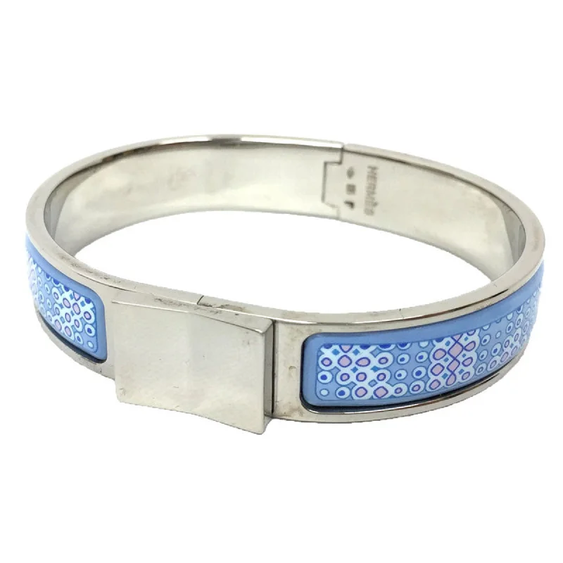 stylish rings for women -Hermes blue  Brass Cloisonné/Enamel Bangle (Pre-Owned)