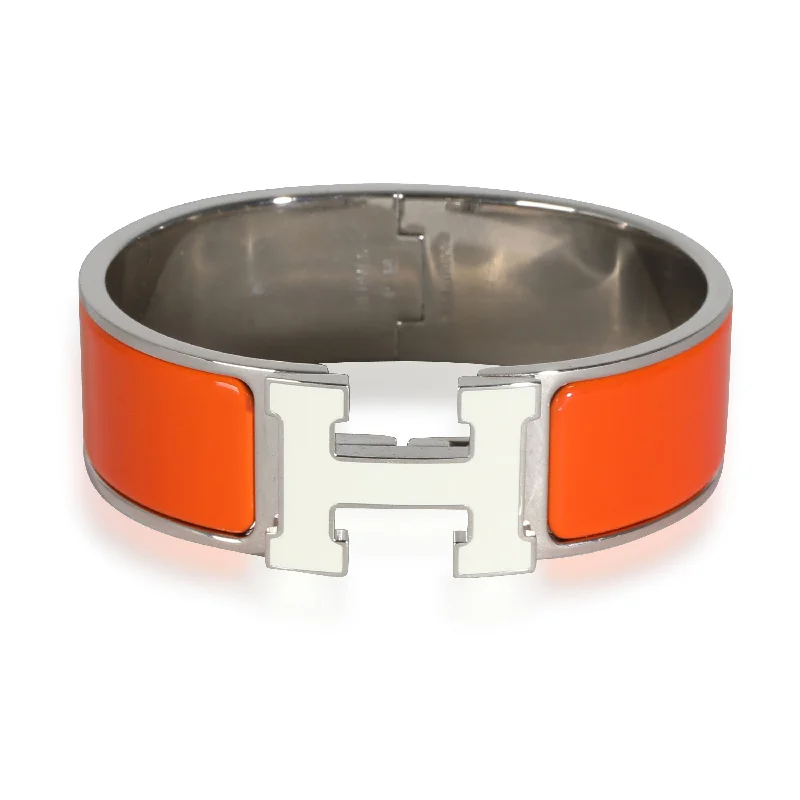 eco-friendly bracelets for women -Hermès Clic Clac Bracelet in  Palladium Plated