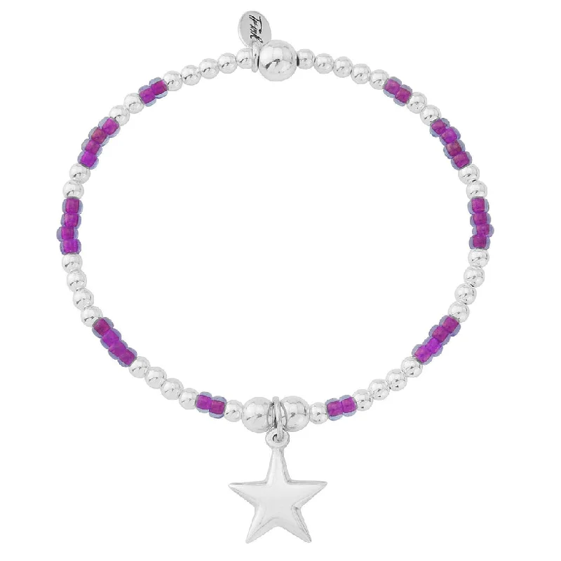 luxury bridal rings -Purple Star Bracelet - TR038