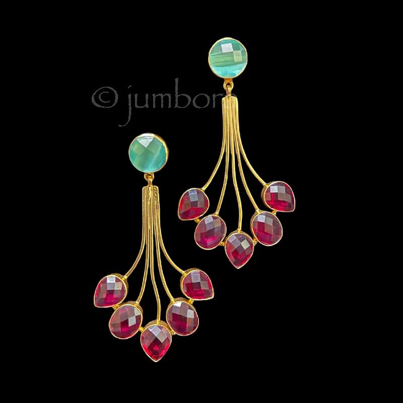 special occasion earrings for women -Amrapali Inspired Leaf Design Earring