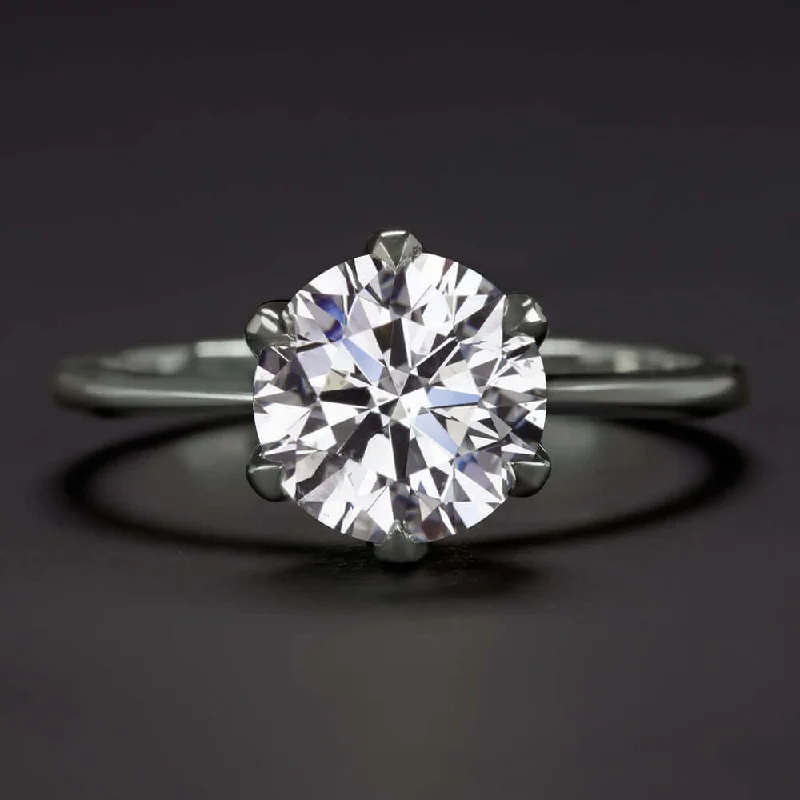 multi-gem engagement rings -2ct GIA CERTIFIED G SI2 DIAMOND ENGAGEMENT RING VERY GOOD ROUND CUT SOLITAIRE