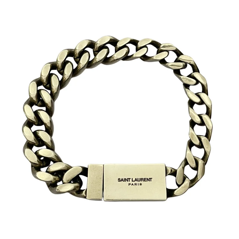 handmade bangles for women -Saint Laurent Metal Charm Bracelet (Pre-Owned)