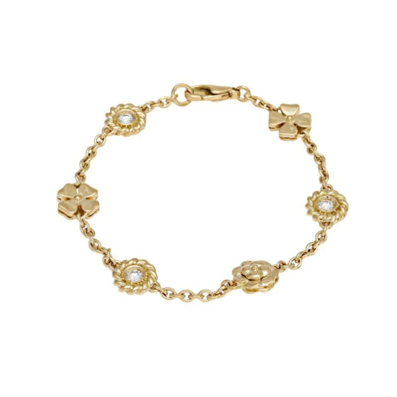 bracelet sets for women -Chanel yellow  (18K) Charm Bracelet (Pre-Owned)