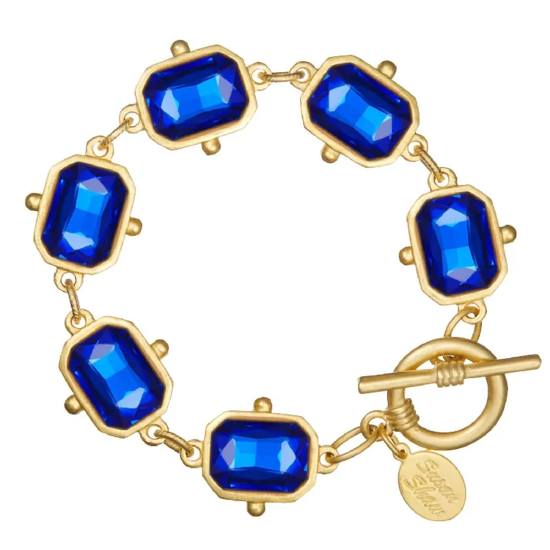 bridal bangles for women -Women's Collins Tennis Bracelet In Cobalt Blue