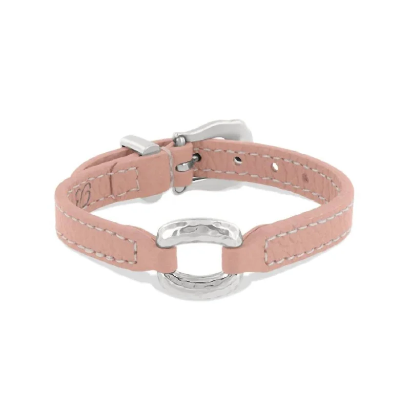 silver wedding rings for women -Women's Timeless Link Bandit Bracelet In Pink Sands