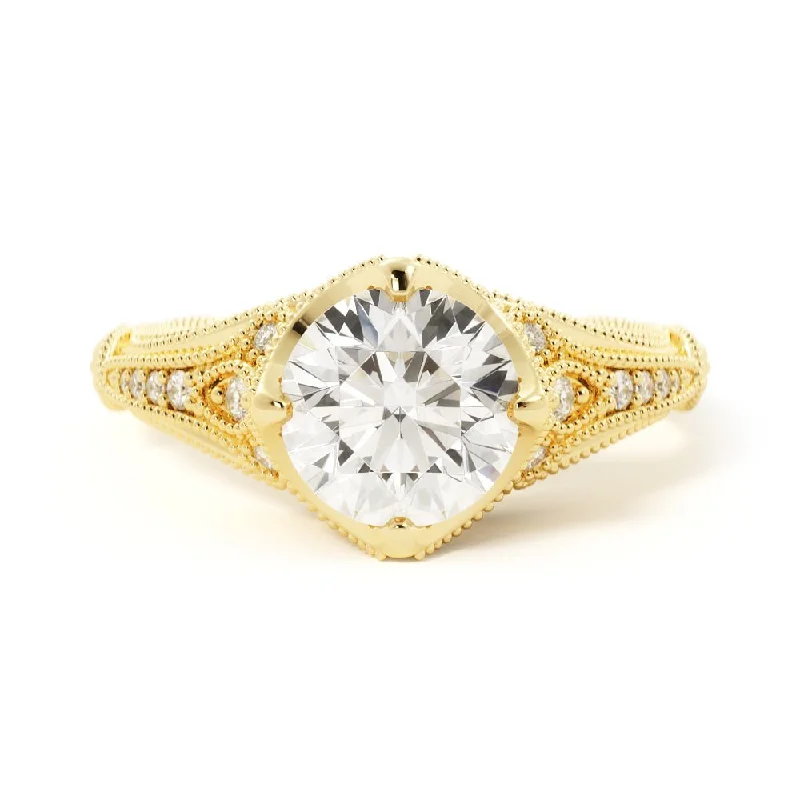 minimalistic engagement rings -Vintage Engagement Ring