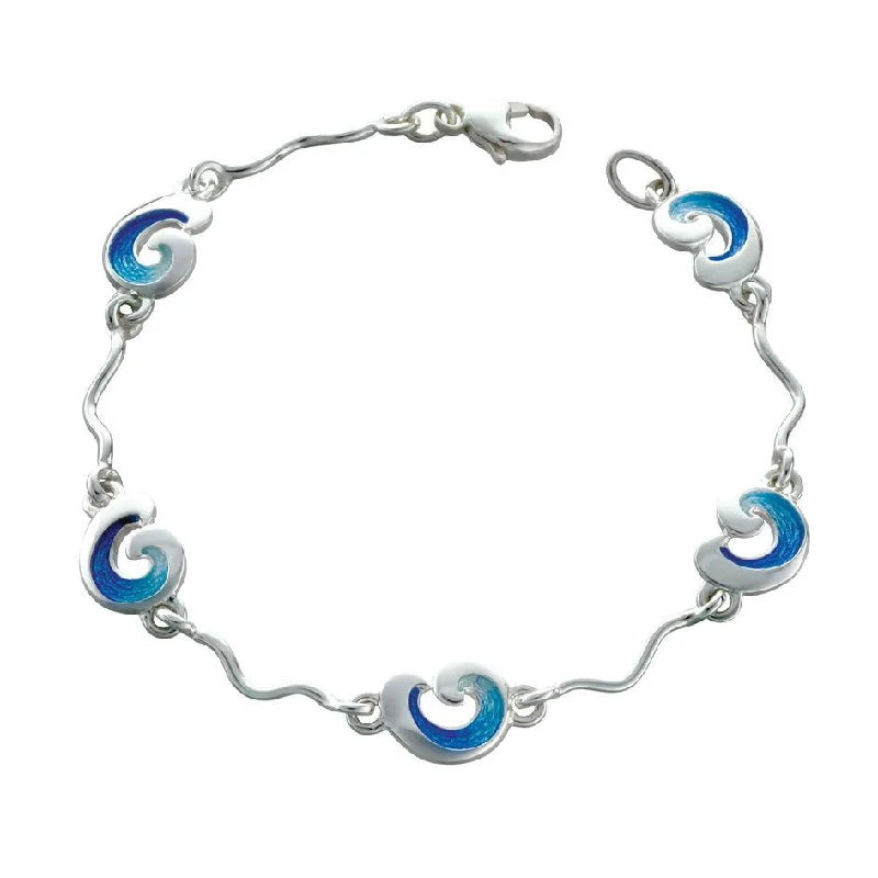 pearl bracelets for women -Wave Bracelet - EBL055