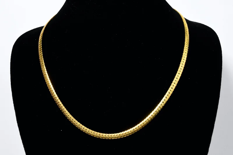 matching necklaces for women -Gold Vermeil Chain Link Necklace - 18"