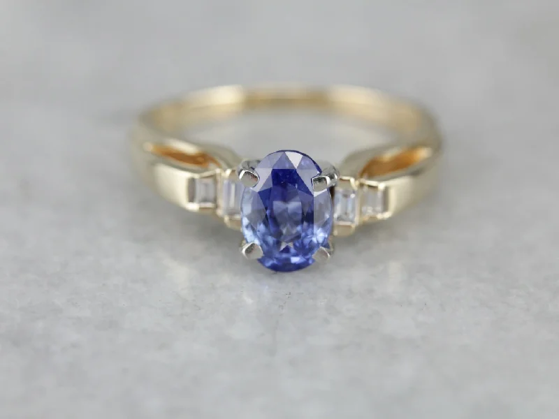 women’s engagement rings with colored stones -Elegant Sapphire Engagement Ring