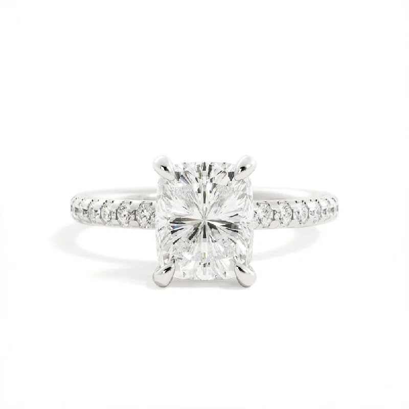 contemporary engagement rings -1.00 Carat Cushion Cut Diamond Engagement Ring