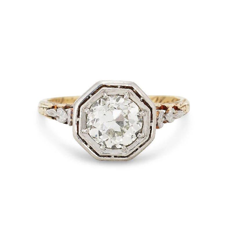 women’s diamond rings -SOLD 1920s Vintage Engagement Ring, 1.18 Carats