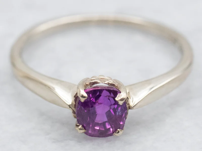 high-end engagement rings -Cherry Pink Sapphire from Ceylon Engagement Ring