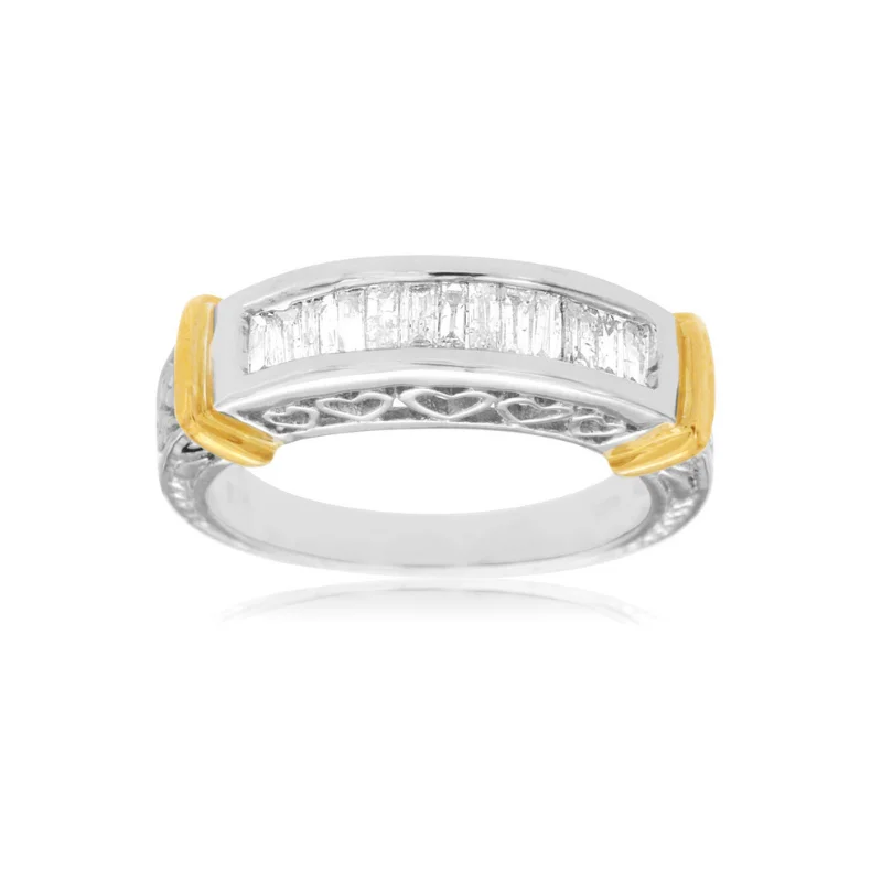 1/2 Carat Baguette Diamond Band